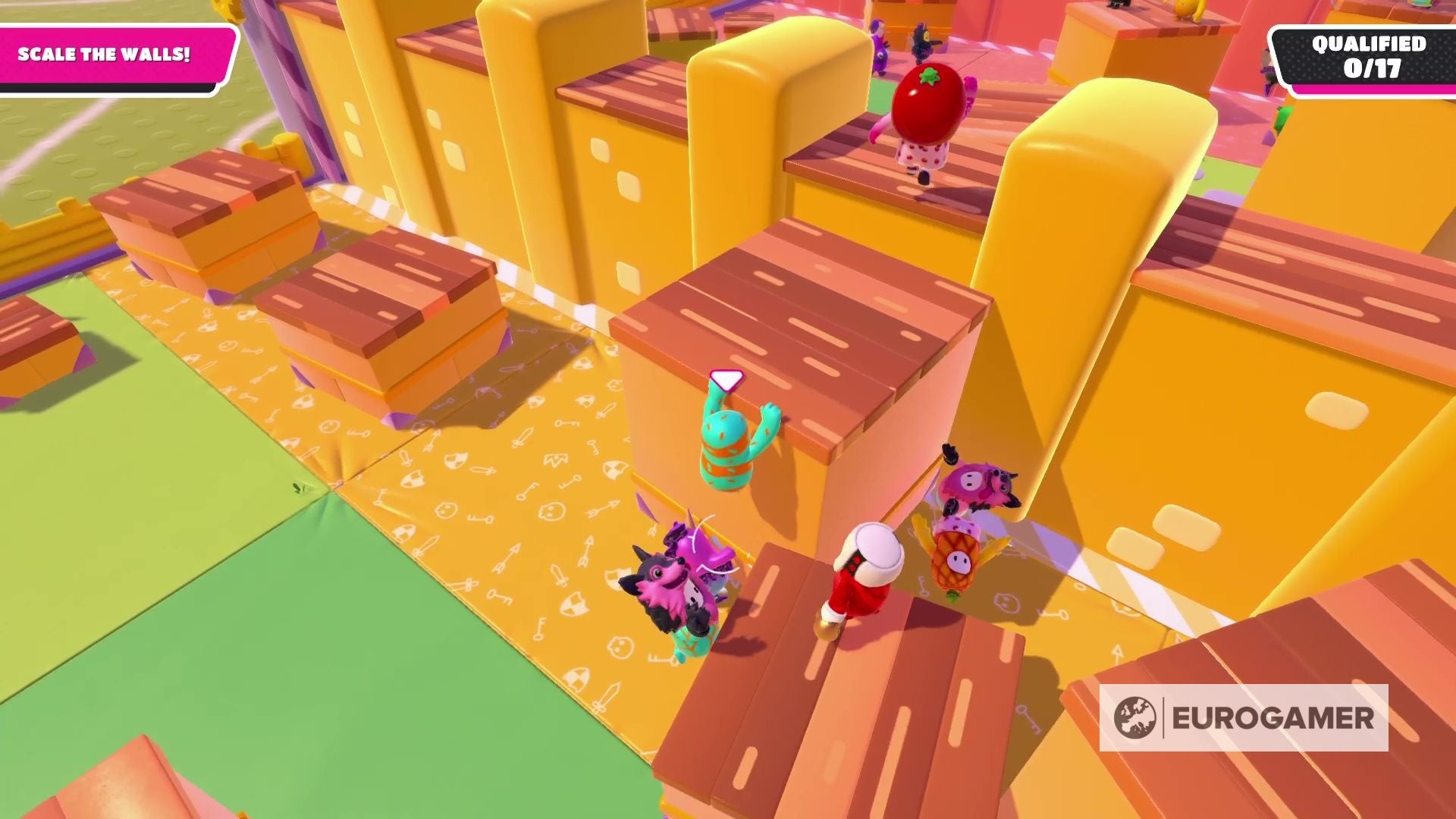 Fall Guys How to climb and grab walls, boxes and blocks explained